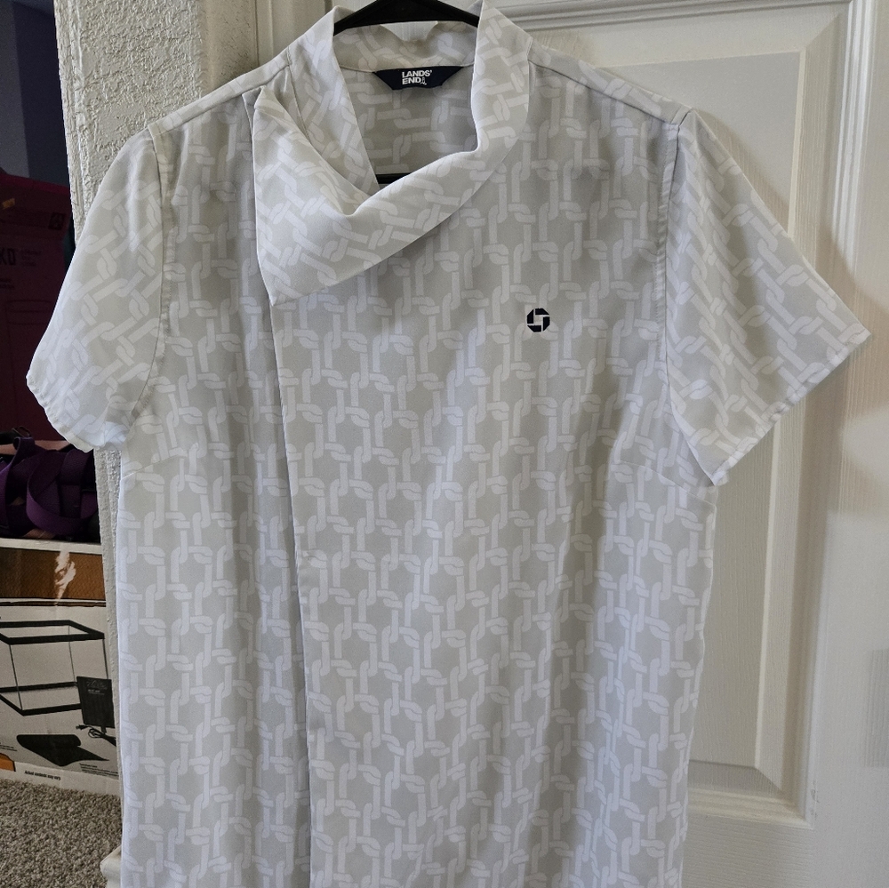 Women's Chase White Patterned Blouse